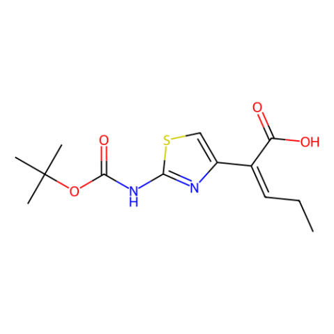 (Z)-2-(2-叔丁氧羰基氨基噻唑-4-基)-2-戊烯酸,(Z)-2-(2-((tert-Butoxycarbonyl)amino)thiazol-4-yl)pent-2-enoic acid