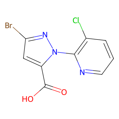 3-溴-1-(3-氯-2-吡啶)-1H-吡唑-5-羧酸,3-Bromo-1-(3-chloropyridin-2-yl)-1H-pyrazole-5-carboxylic acid