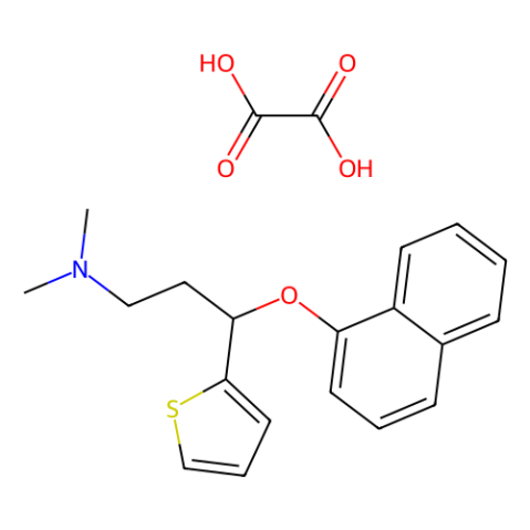 (S)-(+)-N,N-二甲基-3-(1-萘氧基)-3-(2-噻吩基)丙胺草酸盐,(S)-N,N-Dimethyl-3-(naphthalen-1-yloxy)-3-(thiophen-2-yl)propan-1-amine oxalate