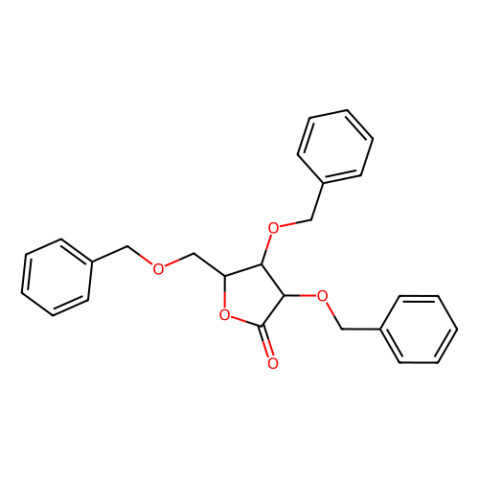 2,3,5-三苄氧基-d-核糖酸-1,4-内酯,(3R,4R,5R)-3,4-Bis(benzyloxy)-5-((benzyloxy)methyl)dihydrofuran-2(3H)-one