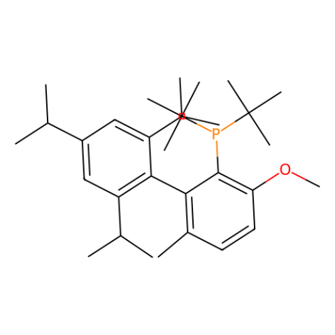 2-二（叔丁基）膦基-2′,4′,6′-三异丙基-3-甲氧基-6-甲基联苯, 二叔丁基,2-(Di-t-butylphosphino)-3-methoxy-6-methyl-2',4',6'-tri-i-propyl-1,1'-biphenyl