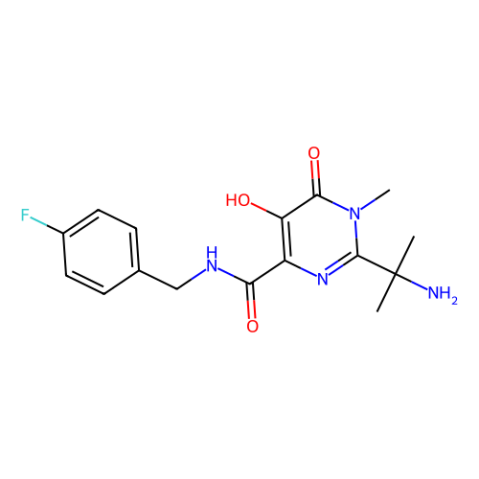 2-(1-氨基-1-甲基乙基)-N-[(4-氟苯基)甲基]-5-羟基-1-甲基-6-氧代-1,6-二氢嘧啶-4-甲酰胺,2-(2-Aminopropan-2-yl)-N-(4-fluorobenzyl)-5-hydroxy-1-methyl-6-oxo-1,6-dihydropyrimidine-4-carboxamide