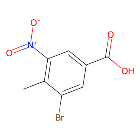 3-溴-4-甲基-5-硝基苯甲酸,3-Bromo-4-methyl-5-nitrobenzoic acid