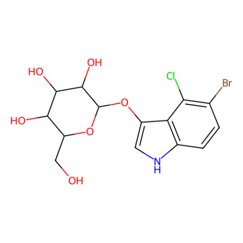 5-溴-4-氯-3-吲哚基-β-D-吡喃葡萄糖苷,5-Bromo-4-chloro-3-indolyl β-D-glucopyranoside