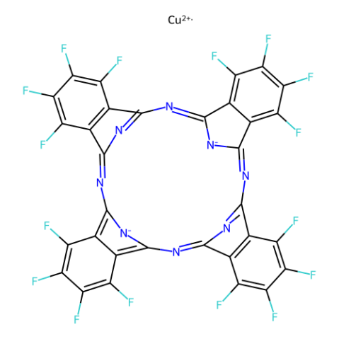 铜(II) 1,2,3,4,8,9,10,11,15,16,17,18,22,23,24,25-六十氟-29H,31H-酞菁,Copper(II) 1,2,3,4,8,9,10,11,15,16,17,18,22,23,24,25-hexadecafluoro-29H,31H-phthalocyanine