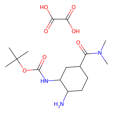 N-[(1R,2S,5S)-2-氨基-5-(二甲基氨基甲酰基)环己基]氨基甲酸草酸叔丁酯,tert-butyl N-[(1R,2S,5S)-2-amino-5-(dimethylcarbamoyl)cyclohexyl]carbamate oxalate
