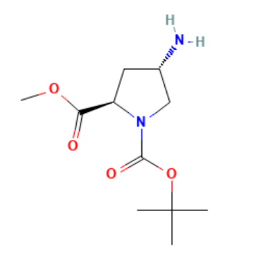 (2R,4S)-1-Boc-4-氨基-2-吡咯烷甲酸甲酯,(2R,4S)-1-tert-Butyl 2-methyl 4-aminopyrrolidine-1,2-dicarboxylate