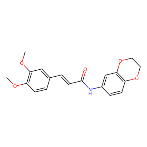 WAY-344968,N-(2,3-dihydro-1,4-benzodioxin-6-yl)-3-(3,4-dimethoxyphenyl)acrylamide