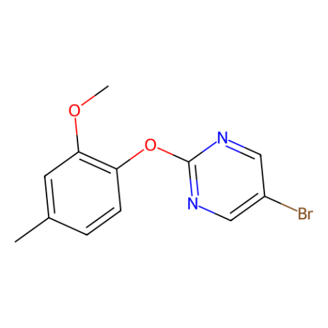 5-溴-2-（2-甲氧基-4-甲基苯氧基）嘧啶,5-bromo-2-(2-methoxy-4-methylphenoxy)pyrimidine