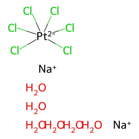 六氯代铂酸钠六水合物,Sodium hexachloroplatinate(IV) hexahydrate