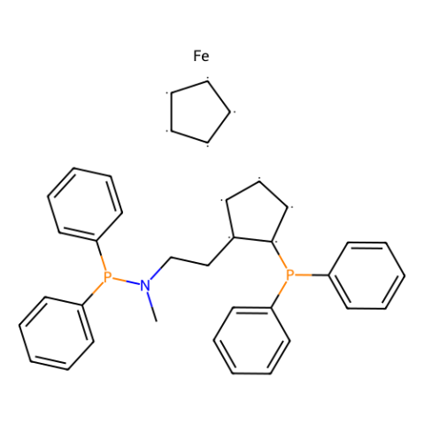 (R)-N-二苯基膦-N-甲基-(S)-2-(二苯基膦)二茂鐵基乙胺,(R)-N-Methyl-N-diphenylphosphino-1-[(S)-2- diphenylphosphino)ferrocenyl]ethylamine