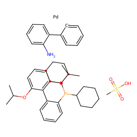 2-二環(huán)己基膦基-2′,6′-二異丙氧基-1,1′-聯(lián)苯）[2-(2′-氨基-1,1′-聯(lián)苯基)]鈀(II)甲磺酸鹽,(2-Dicyclohexylphosphino-2′,6′-diisopropoxy-1,1′-biphenyl)[2-(2′-amino-1,1′-biphenyl)]palladium(II) methanesulfonate