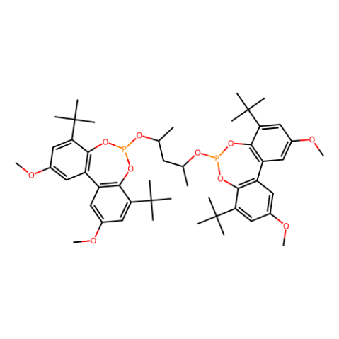 (-)-6,6'-{[(1S,3S)-1,3-二甲基-1,3-丙二基]雙(氧基)}雙[4,8-雙(叔丁基)-2,10-二甲氧基-聯(lián)苯并[d,f][1,3,2]二氧磷雜環(huán)戊烷],(-)-6,6''-{[(1S,3S)-1,3-Dimethyl-1,3-propanediyl]bis(oxy)}bis[4,8-bis(t-butyl)-2,10-dimethoxy-bibenzo[d,f][1,3,2]dioxaphosphepin]