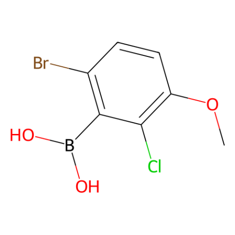 6-溴-2-氯-3-甲氧基苯基硼酸（含有數(shù)量不等的酸酐）,6-Bromo-2-chloro-3-methoxyphenylboronic acid(contains varying amounts of Anhydride)