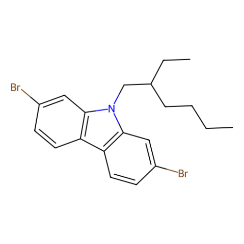 2,7-二溴-9-(2-乙基己基)咔唑,2,7-Dibromo-9-(2-ethylhexyl)carbazole