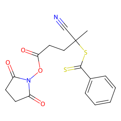 4-氰基-4-(苯基硫代羰基硫基)戊酸N-琥珀酰亞胺酯,N-Succinimidyl 4-Cyano-4-(phenylcarbonothioylthio)pentanoate