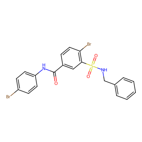 4-溴-N-(4-溴苯基)-3-[[(苯基甲基)氨基]磺酰基]苯甲酰胺,4-Bromo-N-(4-bromophenyl)-3-[[(phenylmethyl)amino]sulfonyl]benzamide