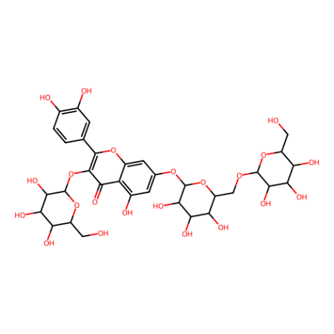 槲皮素-3-O-β-D-葡萄糖-7-O-β-D-龙胆双糖苷,Quercetin 3-O-β-D-glucose-7-O-β-D-gentiobioside