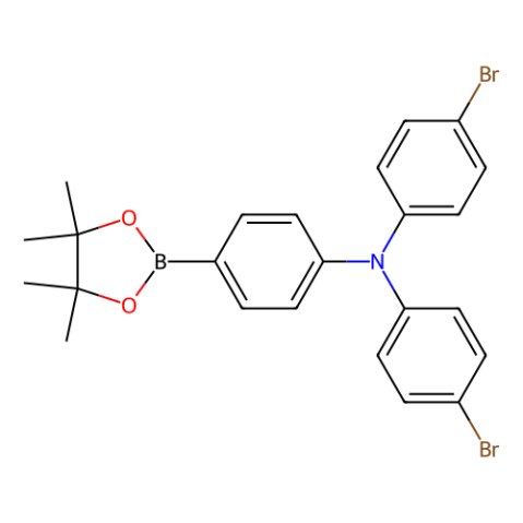 N,N-双(4-溴苯基)-4-(4,4,5,5-四甲基-1,3,2-二氧杂环戊硼烷-2-基)苯胺,N,N-Bis(4-bromophenyl)-4-(4,4,5,5-tetramethyl-1,3,2-dioxaborolan-2-yl)aniline