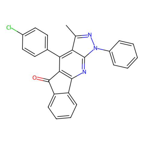 4-（4-氯苯基）-3-甲基-1-苯基-1H-茚并[1,2-b]吡唑并[4,3-e]吡啶-5-酮,4-(4-Chlorophenyl)-3-methyl-1-phenyl-1H-indeno[1,2-b]pyrazolo[4,3-e]pyridin-5-one