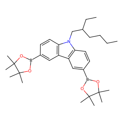 9-(2-乙基己基)-3,6-双(4,4,5,5-四甲基-1,3,2-二氧杂环戊硼烷-2-基)-9H-咔唑,9-(2-Ethylhexyl)-3,6-bis(4,4,5,5-tetramethyl-1,3,2-dioxaborolan-2-yl)-9H-carbazole