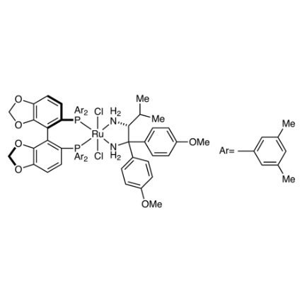 二氯[(R)-5,5′-双[二(3,5-二甲苯基)膦]-4,4′-二-1,3-苯并二噁茂][(2R)-1,1-双(4-甲氧基苯基)-3-甲基-1,2-丁二胺]钌(II),RuCl2[(R)-DM-SEGPHOS][(R)-DAIPEN]