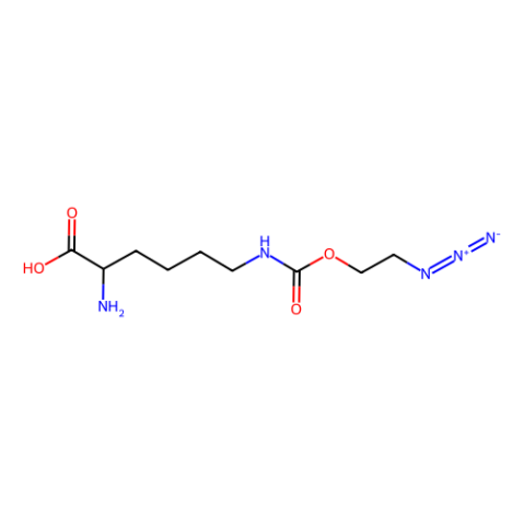 Nε-2-叠氮乙氧羰基-L-赖氨酸,(S)-2-Amino-6-((2-azidoethoxy)carbonylamino)hexanoic acid