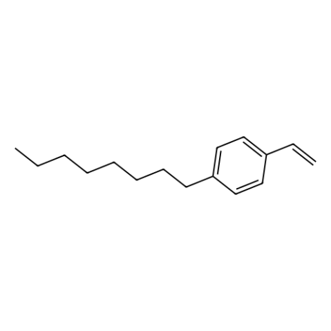 4-n-辛基苯乙烯 (含稳定剂TBC),4-n-Octylstyrene (stabilized with TBC)