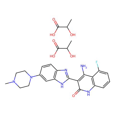 Dovitinib (TKI-258) Dilactic Acid,抑制剂,Dovitinib (TKI-258) Dilactic Acid