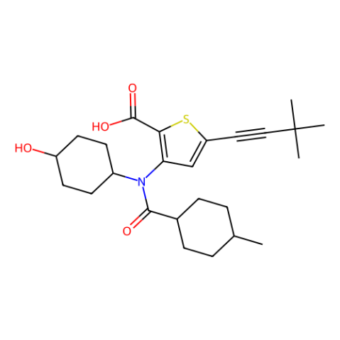 VX-222（VCH-222,Lomibuvir）,非核苷抑制剂,VX-222 (VCH-222, Lomibuvir)