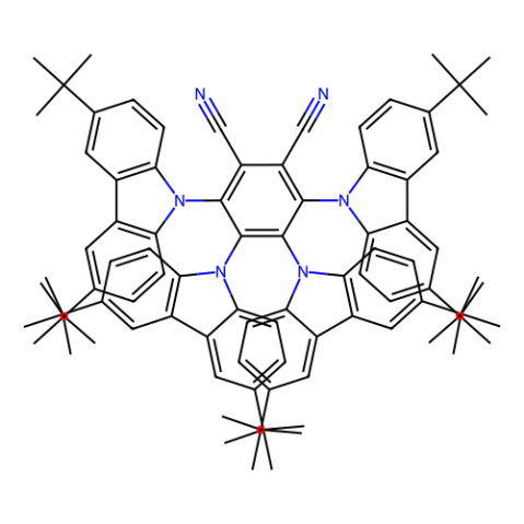 3,4,5,6-四(3,6-二叔丁基-9-咔唑基)-邻苯二腈,3,4,5,6-tetrakis(3,6-di-t-Butylcarbazol-9-yl)-1,2–dicyanobenzene