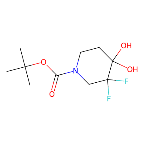 1-Boc-3,3-二氟-4,4-(二羟基)哌啶,1-Boc-3, 3-difluoro-4,4-(dihydroxy)piperidine