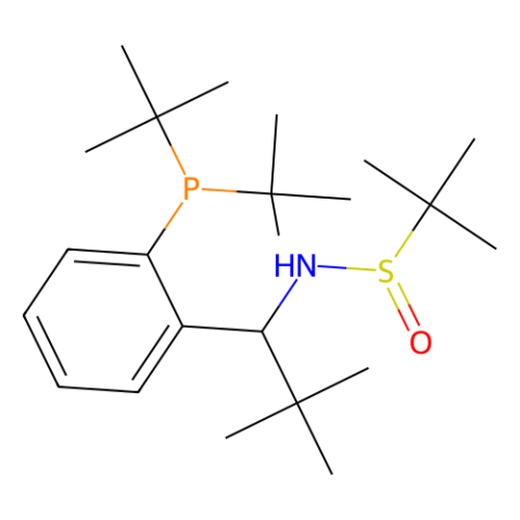 [S(R)]-N-[(1S)-1-[2-(二叔丁基膦)苯基]-2,2-二甲丙基]-2-叔丁基亞磺酰胺,[S(R)]-N-[(1S)-1-[2-(Di-tert-butylphosphanyl)phenyl]-2,2-dimethylpropyl]-2-methyl-2-propanesulfinamide