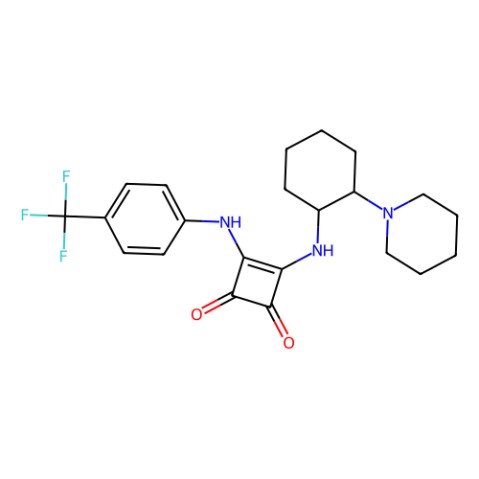 3-[[（（1R，2R）-2-（1-哌啶基）环己基]氨基]-4-[[4-（三氟甲基）苯基]氨基]-3-环丁烯-1,2-二酮,3-[[(1R,2R)-2-(1-Piperidinyl)cyclohexyl]amino]-4-[[4-(trifluoromethyl)phenyl]amino]-3-cyclobutene-1,2-dione