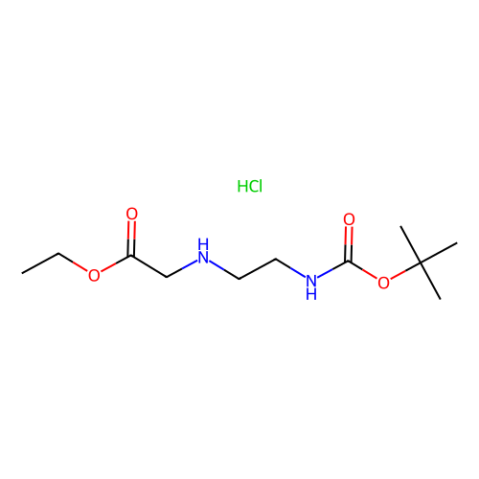 N-(Boc-氨基乙基)甘氨酸乙酯盐酸盐,Ethyl 2-((2-((tert-butoxycarbonyl)amino)ethyl)amino)acetate hydrochloride