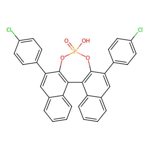 (R)-3,3'-双(4-氯苯基)-1,1'-联萘酚磷酸酯,(11bR)-2,6-Bis(4-chlorophenyl)-4-hydroxy-4-oxide-dinaphtho[2,1-d:1',2'-f][1,3,2]dioxaphosphepin