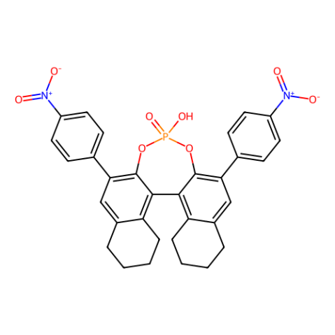 (R)-3,3'-双(4-硝基苯基)-5,5',6,6',7,7',8,8'-八氢-1,1'-联萘酚磷酸酯,R-3,3'-bis(4-nitrophenyl)-5,5',6,6',7,7',8,8'-octahydro-1,1'-binaphthyl-2,2'-diyl hydrogenphosphate