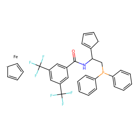 N-[(1S)-1-二茂鐵-2-(二苯基膦)乙基]-3,5-二(三氟甲基)苯甲酰胺,N-[(1S)-(1-Ferrocenyl)-2-(diphenylphosphino)ethyl)]-3,5-bis(trifluoromethyl)-benzamide