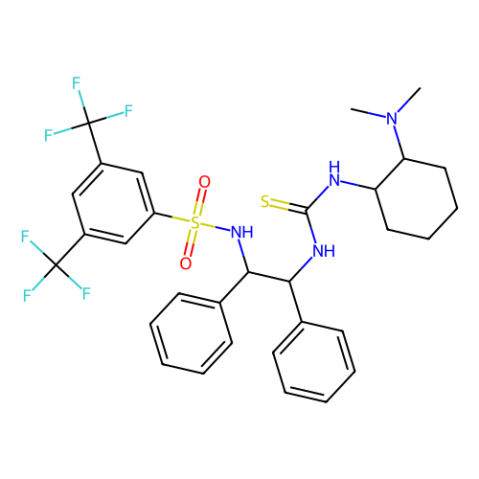 N-[（1R，2R）-2-[[[[（（1R，2R）-2-（二甲基氨基）环己基]氨基]硫代甲基]氨基]-1,2-二苯乙基]-3,5-双（三氟甲基）苯磺酰胺,N-[(1R,2R)-2-[[[[(1R,2R)-2-(Dimethylamino)cyclohexyl]amino]thioxomethyl]amino]-1,2-diphenylethyl]-3,5-bis(trifluoromethyl)benzenesulfonamide