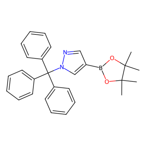 4-(4,4,5,5-四甲基-1,3,2-二氧杂硼烷-2-基)-1-三苯甲基-1H-吡唑,4-(4,4,5,5-Tetramethyl-1,3,2-dioxaborolan-2-yl)-1-trityl-1H-pyrazole