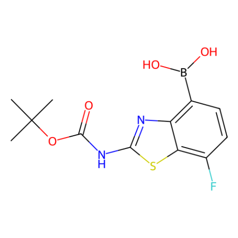 (2-((叔丁氧基羰基)氨基)-7-氟苯并[d]噻唑-4-基)硼酸(含不等数量的酸酐),(2-((tert-Butoxycarbonyl)amino)-7-fluorobenzo[d]thiazol-4-yl)boronic acid(contains varying amounts of Anhydride)