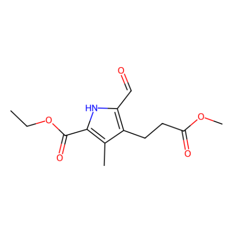 5-（乙氧羰基）-2-甲酰基-4-甲基-1H-吡咯-3-丙酸甲酯,5-(Ethoxycarbonyl)-2-formyl-4-methyl-1H-pyrrole-3-propanoic Acid Methyl Ester