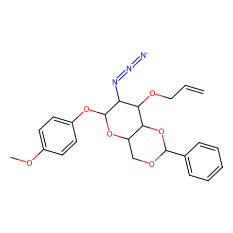 4-甲氧苯基-3-O-烯丙基-2-叠氮基-4,6-O-苯亚甲基-2-脱氧-β-D-吡喃半乳糖苷,4-Methoxyphenyl 3-O-Allyl-2-azido-4,6-O-benzylidene-2-deoxy-β-D-galactopyranoside