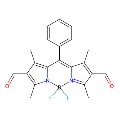 5,5-二氟-1,3,7,9-四甲基-10-苯基-5H-4l4,5l4-二吡咯并[1,2-c:2',1'-f][1,3,2]二氮雜環(huán)己硼烷 -2,8-二甲醛,5,5-difluoro-2,8-diformyl-1,3,7,9-tetramethyl-10-phenyl-5H-dipyrrolo[1,2-c:2',1'-f][1,3,2]diazaborinin-4-ium-5-uide