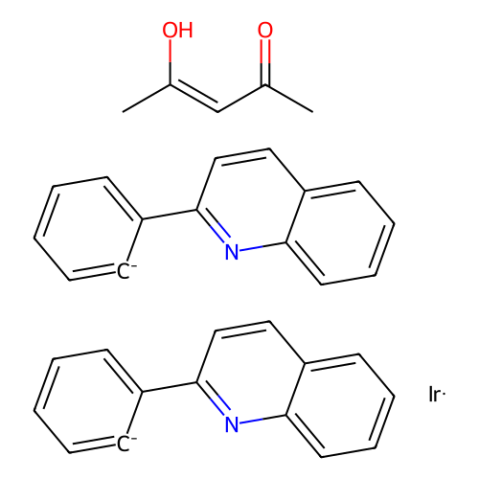 (乙酰丙酮)双(2-苯基喹啉-C2,N')铱(III),(Acetylacetonato)bis(2-phenylquinoline-C2,N')iridium(III)