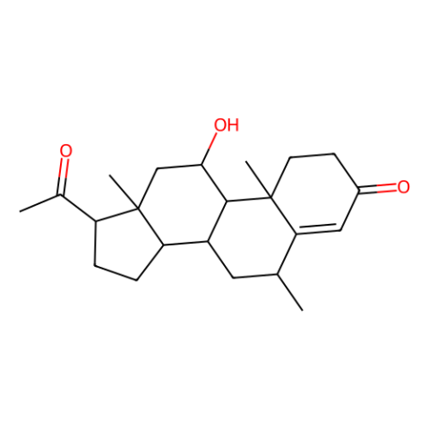 6α-甲基-11β-羟基孕酮,6α-Methyl-11β-hydroxyprogesterone