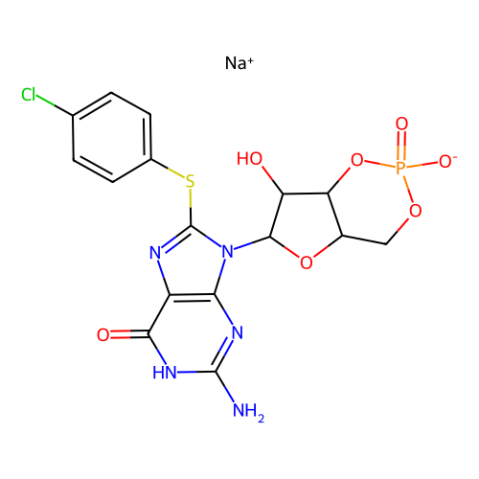 8-（4-氯苯硫基）鸟苷3'，5'-环一磷酸钠盐,8-(4-Chlorophenylthio)guanosine 3′,5′-cyclic Monophosphate sodium salt