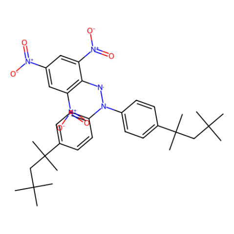 2,2-二(4-叔辛基苯基)-1-苦肼基自由基,2,2-Di(4-tert-octylphenyl)-1-picrylhydrazyl, free radical