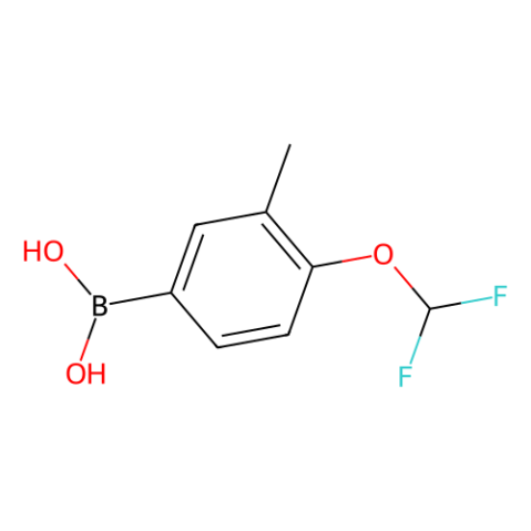 4-二氟甲氧基-3-甲基-苯硼酸（含数量不等的酸酐）,4-difluoromethoxy-3-methyl-benzeneboronic acid(contains varying amounts of Anhydride)