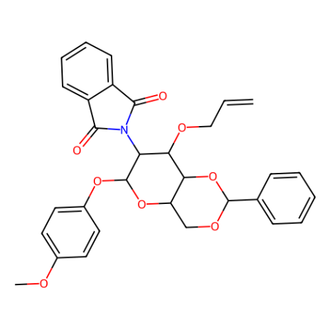 4-甲氧苯基-3-O-烯丙基-4,6-O-苯亚甲基-2-脱氧-2-邻苯二甲酰亚氨基-β-D-吡喃葡萄糖苷,4-Methoxyphenyl 3-O-Allyl-4,6-O-benzylidene-2-deoxy-2-phthalimido-β-D-glucopyranoside